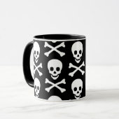 Mug Crâne et os croisés (Devant gauche)