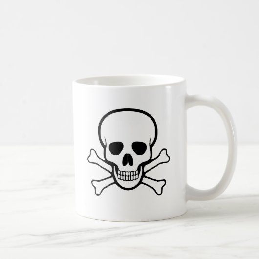 Mug Crâne et os croisés (Droite)