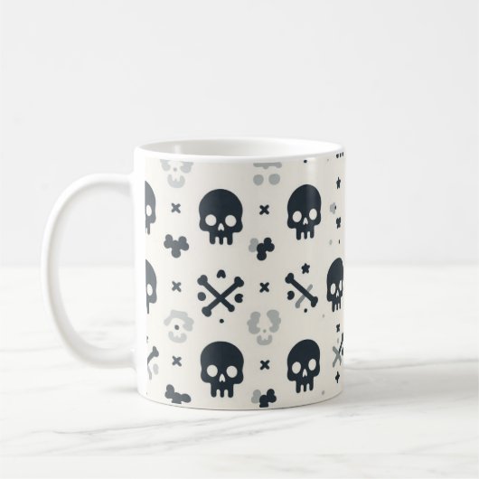 Mug Crâne et os croisés (Gauche)