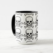 Mug Crâne et os croisés (Devant gauche)