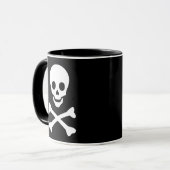 Mug Crâne et os croisés (Devant gauche)