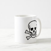 Mug crâne et os croisés (Devant droit)
