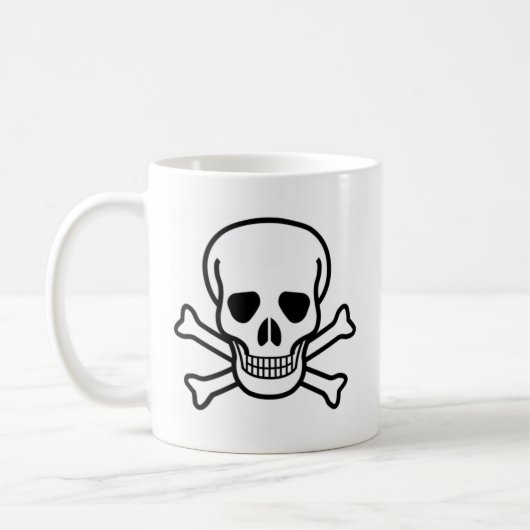 Mug crâne et os croisés (Gauche)