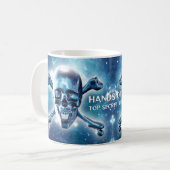 Mug Crâne et os croisés dans l'espace (Devant gauche)