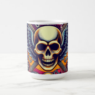 Mug Crâne et os exquis Artistérie traditionnelle 🎨