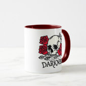 Mug Crâne et Rose (Devant droit)