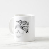 Mug Crâne et roses (Devant gauche)