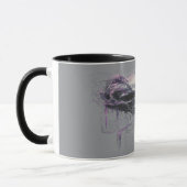 Mug Crâne Éthéré Art Abstrait Grunge Sombre (Gauche)