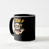 Mug Crâne F-Caw-F d'Halloween (Devant gauche)