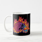 Mug Crâne flamboyant coloré (Gauche)