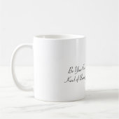Mug Crâne Fleurs Bourgogne Feuilles Vertes (Gauche)