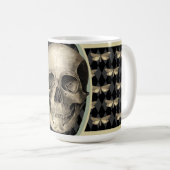 Mug Crâne gothique et papillons (Devant droit)