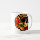 Mug Crâne Grunge (Devant droit)
