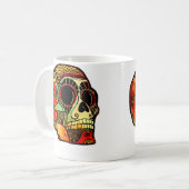Mug Crâne Grunge (Devant gauche)