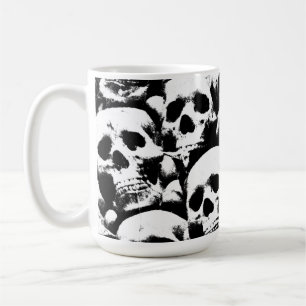 Mug crâne humain déplaisant motif horreur gothique art
