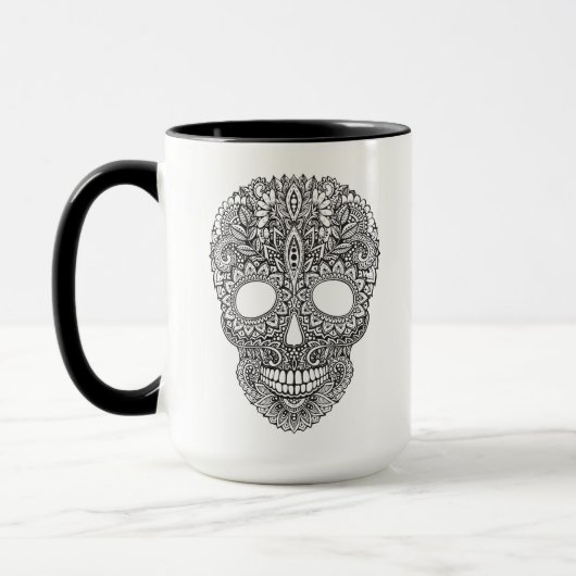 Mug Crâne humain inspiré (Gauche)