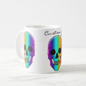 Mug Crâne humain psychédélique Thunder_Cove (Devant gauche)