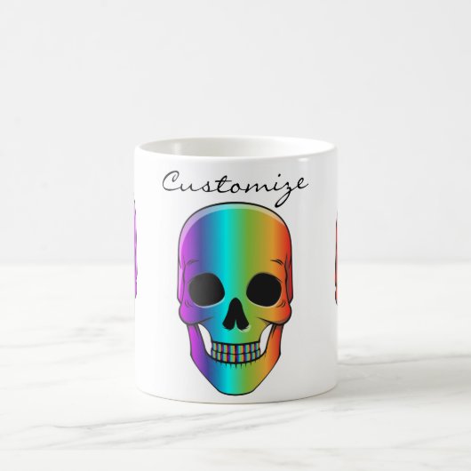 Mug Crâne humain psychédélique Thunder_Cove (Centre)