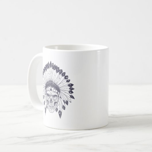 Mug Crâne indien (Devant gauche)