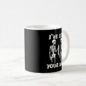 Mug Crâne Ive a votre dos Halloween Skeleton Skeleton  (Devant droit)