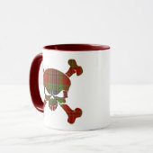 Mug Crâne MacLean Tartan Pas de bannière (Devant gauche)