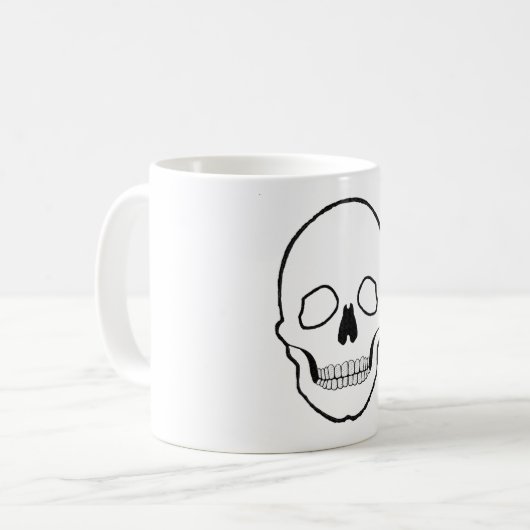Mug Crâne noir (Devant gauche)