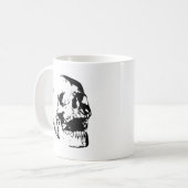 Mug Crâne noir blanc (Devant gauche)