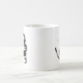 Mug Crâne noir blanc (Centre)