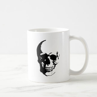Mug Crâne - Noir & Blanc Métal Imaginaire Art
