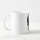 Mug Crâne - Noir & Blanc Métal Imaginaire Art (Gauche)