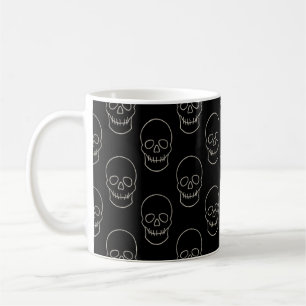 Mug Crâne - Noir de chauve-souris et Blanc d'os