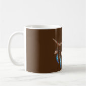 Mug Crâne occidental aquarelle avec des plumes (Gauche)