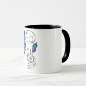 Mug Crâne octo bleu (Devant droit)