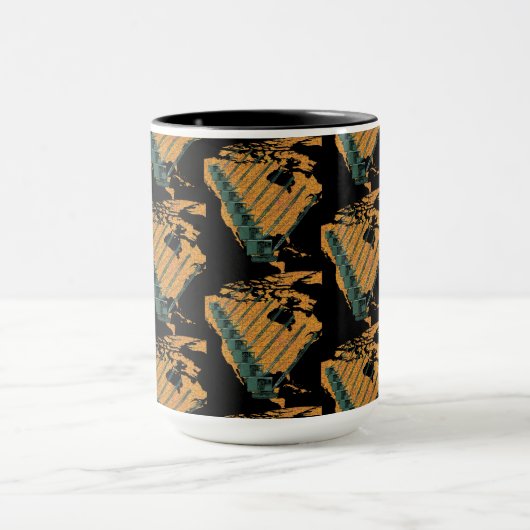 MUG CRANE OPERATOR US MAP JIGSAW PUZZLE OPERATOR (Centre)