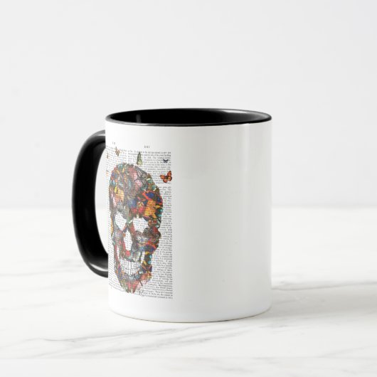Mug Crâne papillon (Devant gauche)