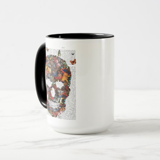 Mug Crâne papillon (Devant gauche)