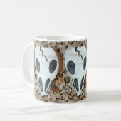 Mug crâne peint noir/blanc (Devant gauche)