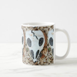 Mug crâne peint noir/blanc