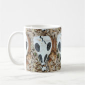 Mug crâne peint noir et blanc (Gauche)