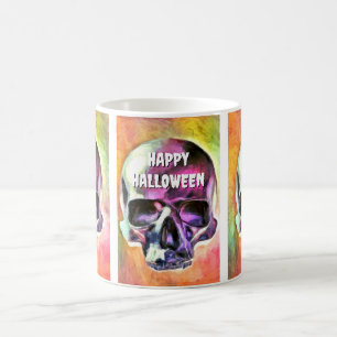 Mug Crâne peint. Personnalisé