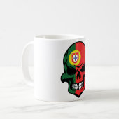 Mug Crâne portugais de drapeau (Devant gauche)