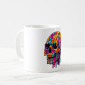 Mug Crâne psychédélique dynamique (Devant gauche)