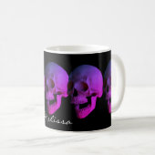 Mug Crâne riant pourpre personnalisé (Devant droit)