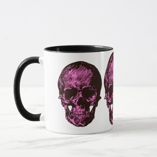 Mug Crâne rose (Gauche)