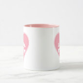 Mug Crâne rose mignon dans le coeur (Centre)