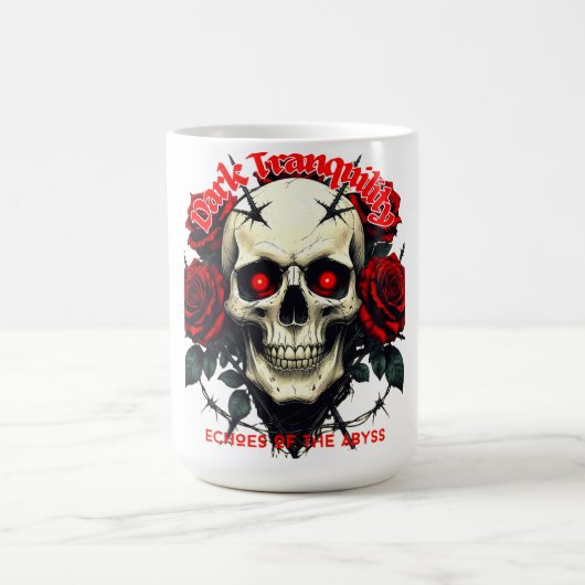 Mug Crâne & Roses – Dark Tranquility (Centre)