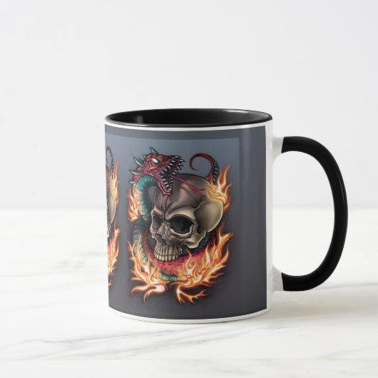 Mug Crâne + Serpent (Droite)