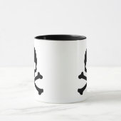 Mug Crâne simple et os croisés (Centre)