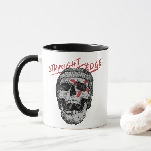 Mug Crâne Straight Edge (Avec donut)