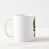 Mug Crâne suédois de drapeau (Gauche)